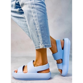 Sandale din cauciuc Boddie Blue albastru 2