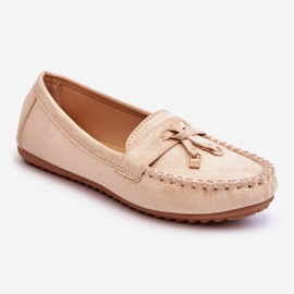 PS1 Mocasini clasici din piele intoarsa Bej Good Time 1