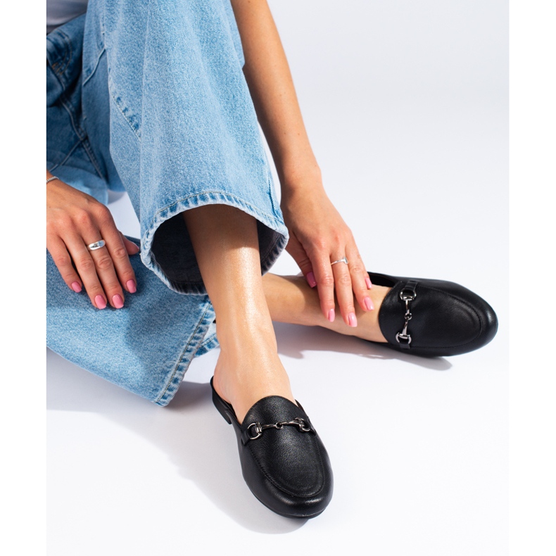 Papuci negri dama Vinceza negru 2