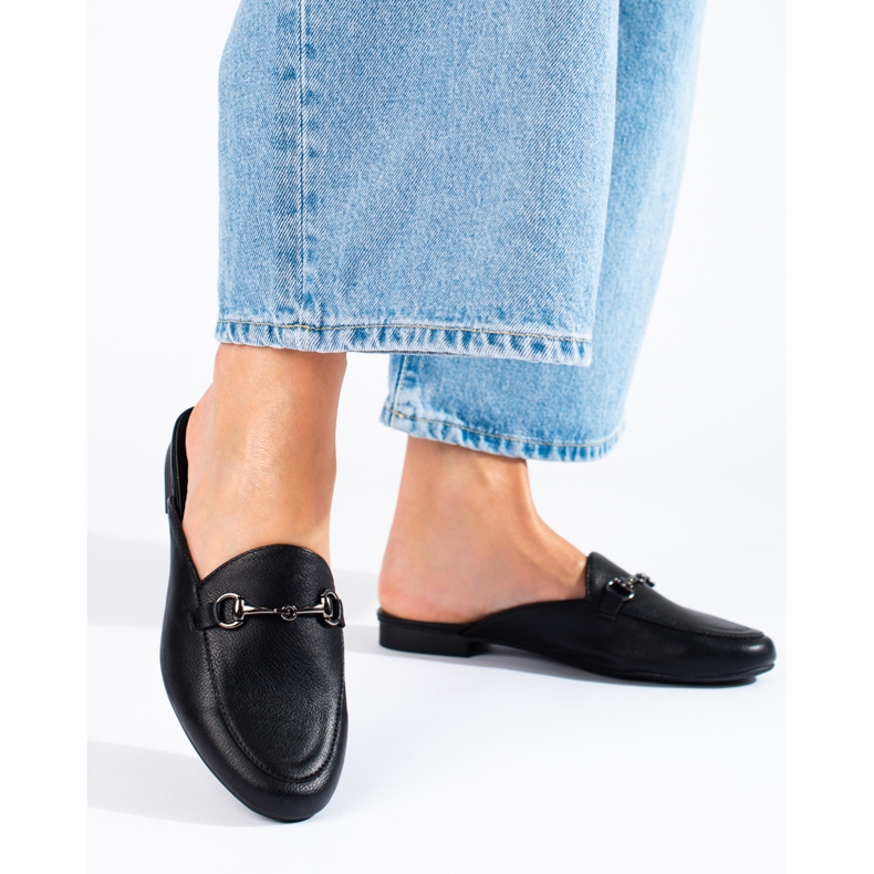 Papuci negri dama Vinceza negru 1