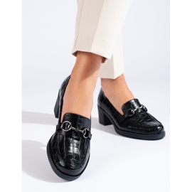 Vinceza Brogues negre a lui Vincez negru 2