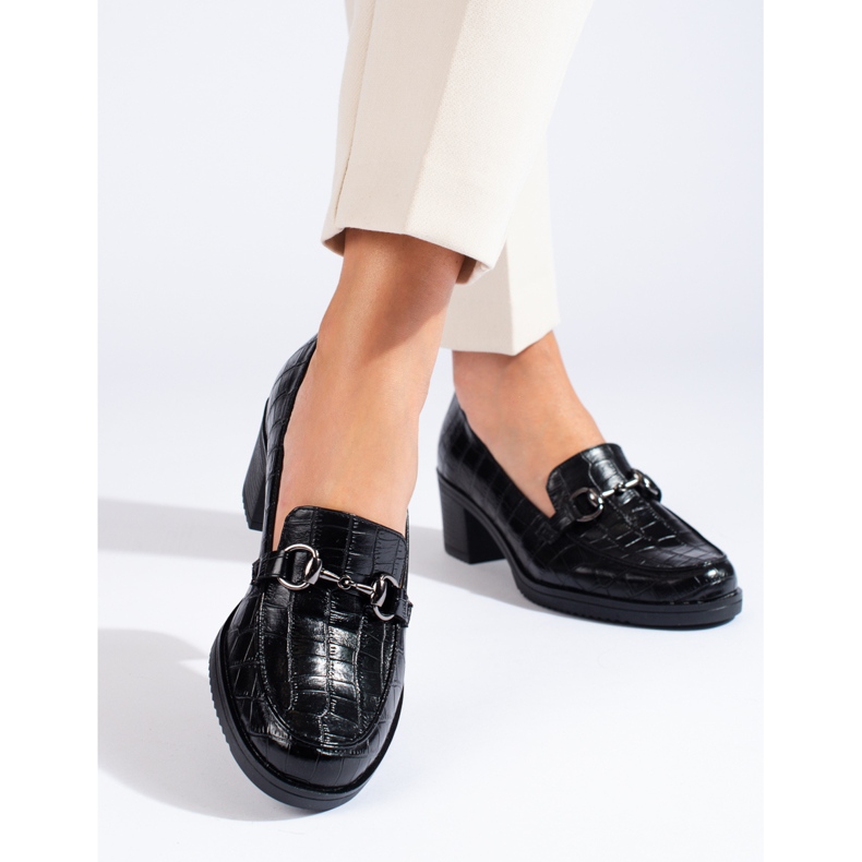 Vinceza Brogues negre a lui Vincez negru 2