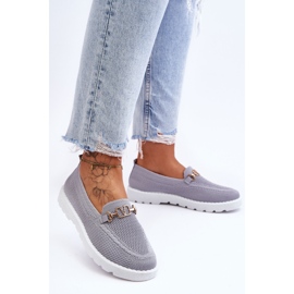 PM1 Pantofi de damă, cu împodobire, gri Alena 2 PM1 Pantofi de damă, cu împodobire, gri Alena 2