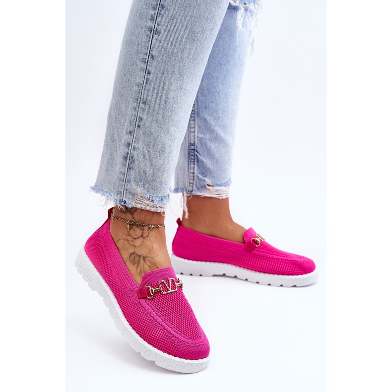 PM1 Pantofi slip-on Alena pentru damă, fucsia roz 2