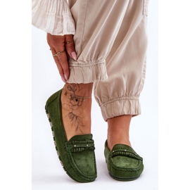 PG1 Mocasini de dama din piele intoarsa verde Clorie 2 PG1 Mocasini de dama din piele intoarsa verde Clorie 2
