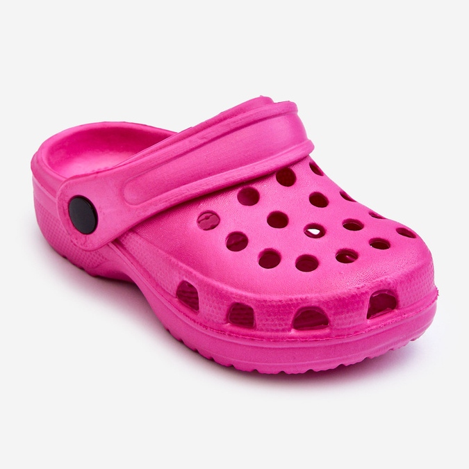 Tobogane Crocs pentru copii din spumă Pink Percy roz 1 Tobogane Crocs pentru copii din spumă Pink Percy roz 1