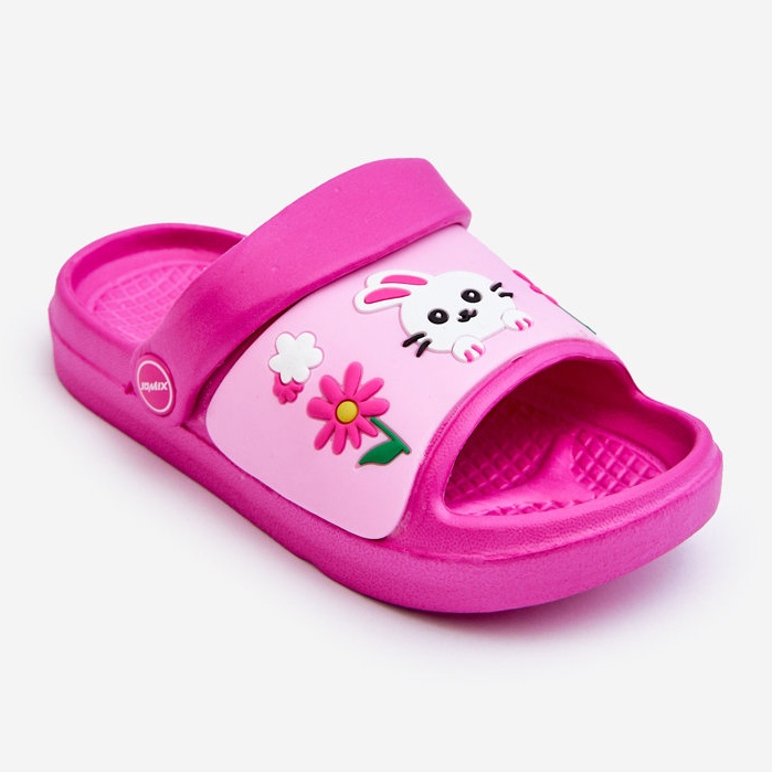 WJ1 Sandale Ușoare Flip Flops Copii Cu Temă Animală Fuchsia Rico roz 1