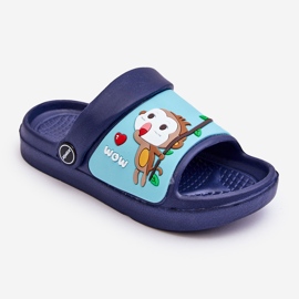 Sandale Ușoare Flip Flops Pentru Copii Cu Motiv Animal Bleumarin Rico albastru 1
