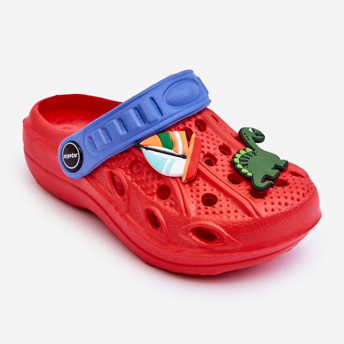 Papuci Crocs ușori din spumă pentru copii Dulciuri roșii roșu 1