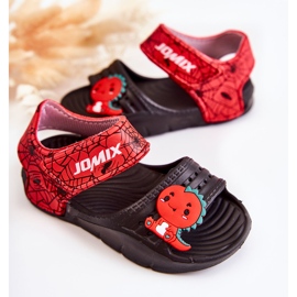 Sandale Copii Spumă Lejeră Cu Velcro Negru Asti 2