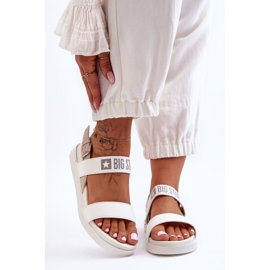 Sandale plate de damă Big Star LL274939 Albe 2