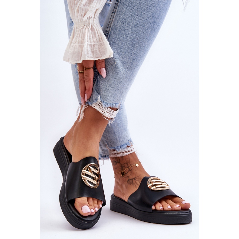 Papuci De Dama Cu Decorat Negre Secrete negru 1