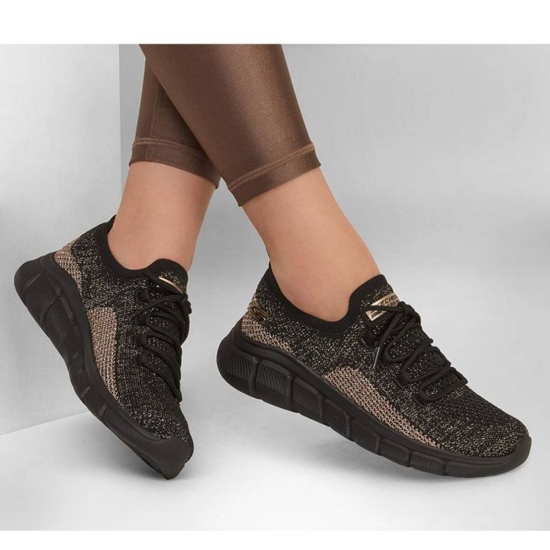 Pantofi Skechers Bobs B Flex - Fall Sparks W 117113 Bkgd negru 2