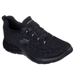 Pantofi Skechers Summits - Leopard Spot W 149037 Bbk negru 1