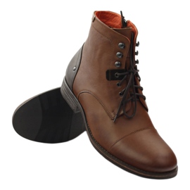 Cizme legate iarna Pilpol PC6009 maro 3