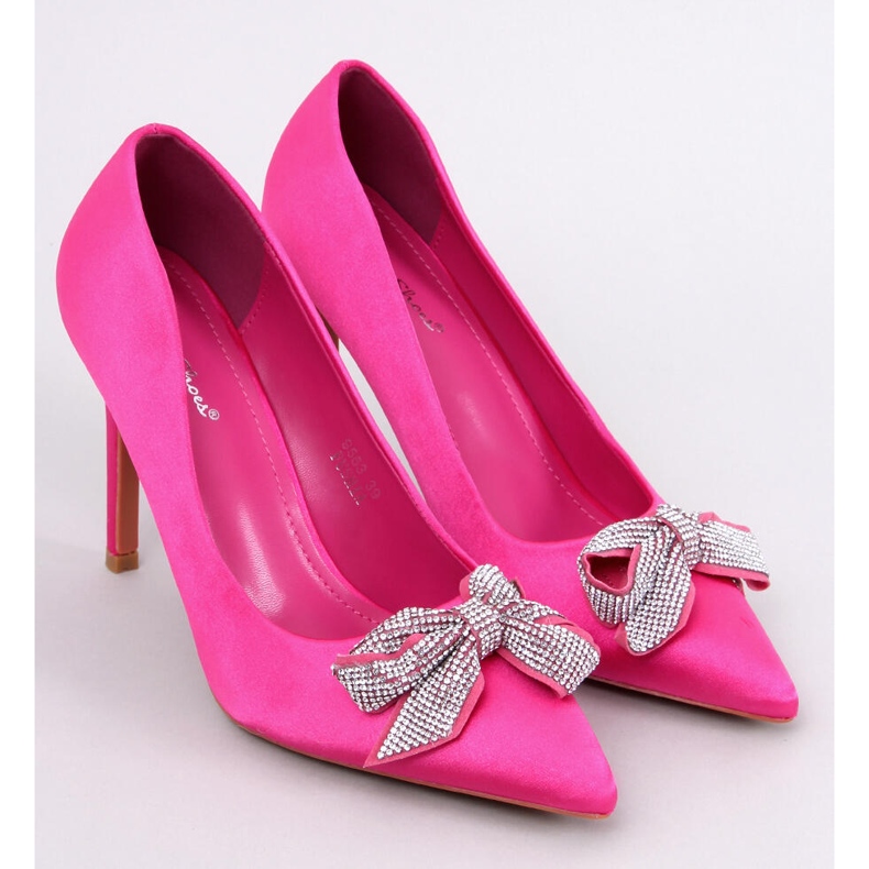 Ace din satin cu fundita Trini Fuchsia roz 1 Ace din satin cu fundita Trini Fuchsia roz 1