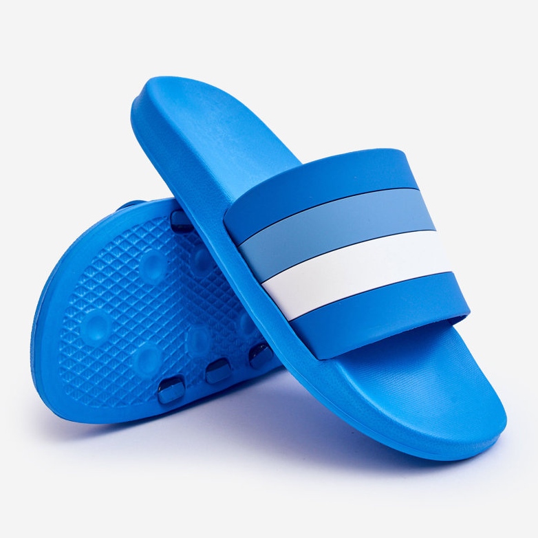 WJ1 Papuci cu dungi Blue Vision pentru bărbați albastru 2