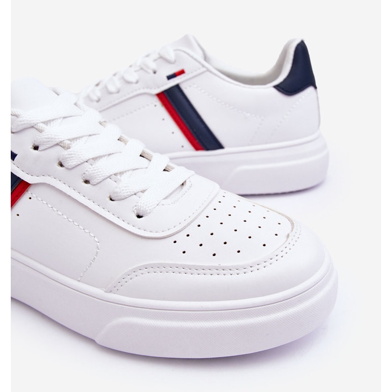 WJ1 Pantofi sport clasici pentru bărbați alb și bleumarin Enrique 2