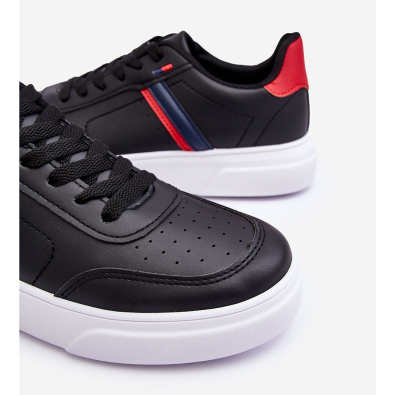 WJ1 Pantofi de sport clasici pentru bărbați, negru și roșu Enrique 2 WJ1 Pantofi de sport clasici pentru bărbați, negru și roșu Enrique 2