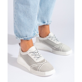 ARTIKER Adidași din piele ușoară gri 2