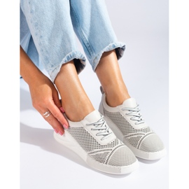 ARTIKER Adidași din piele ușoară gri 1