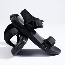 Sandale negre pentru bărbați Big Star HH174842 negru 2