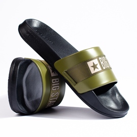 Papuci bărbați verzi Big Star LL174458 verde 1