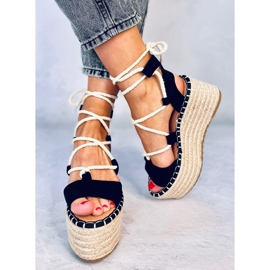 Espadrile cu pană Marge Black negru 1