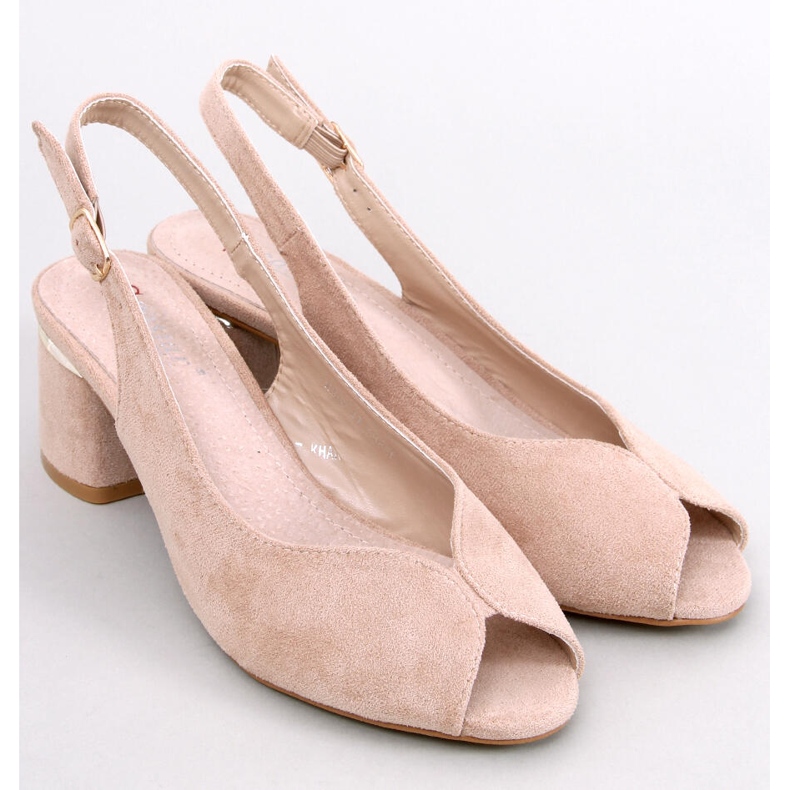 Seastar Sandale Venus Khaki cu toc bej 1