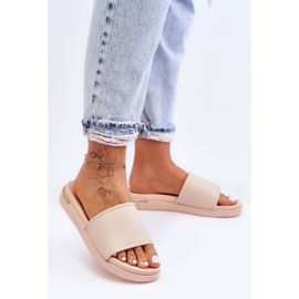 Papuci de damă cu platformă Big Star LL274933 Bej 2