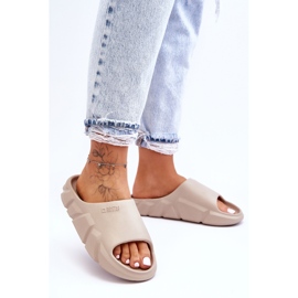 Papuci ușoare Big Star Foam pentru femei LL274593 Bej 1