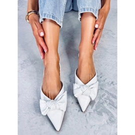 Balerini cu toc deschis de la Loon White alb 2 Balerini cu toc deschis de la Loon White alb 2