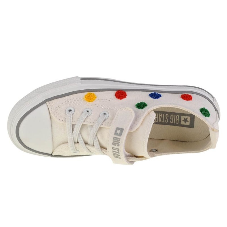 Pantofi Copii Cu Velcro Big Star JJ374053 Alb 5