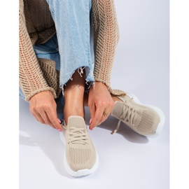 Pantofi sport dama textile Shelovet bej 1