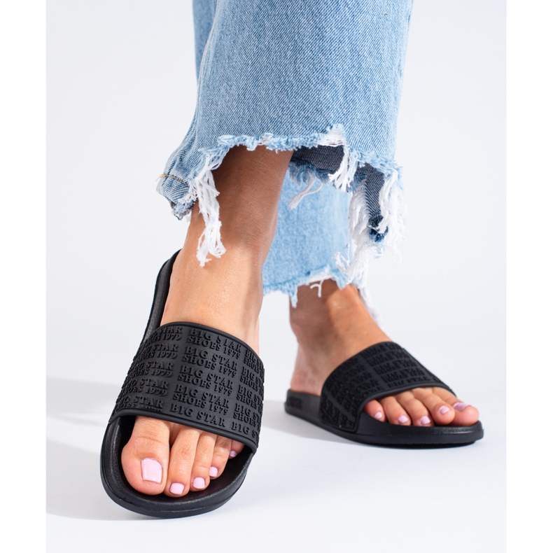 Papuci negri dama LL274A147 Big Star negru 1