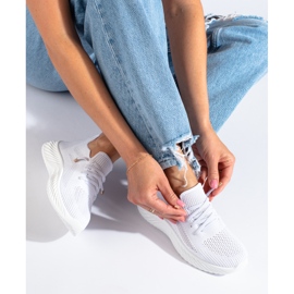 Pantofi sport dama textile Shelovet alb 1