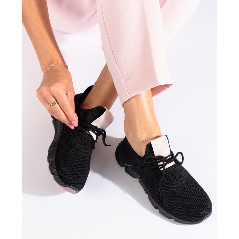 Pantofi sport ușori negri Shelovet negru 1