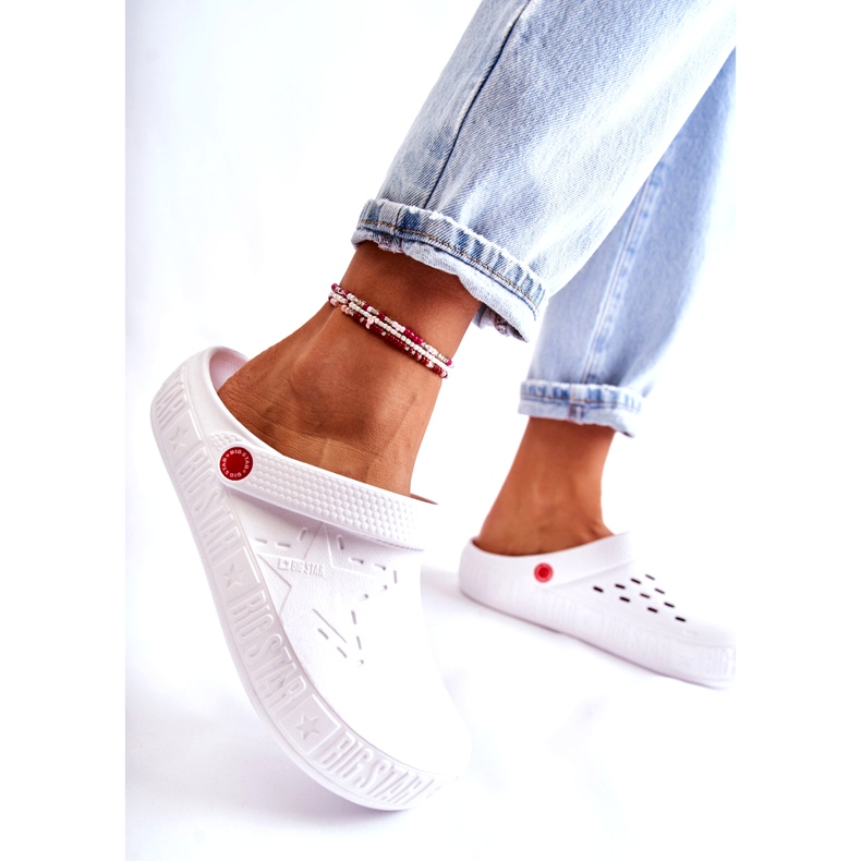 Papuci ușori de damă Kroks Big Star II275003 Alb 4