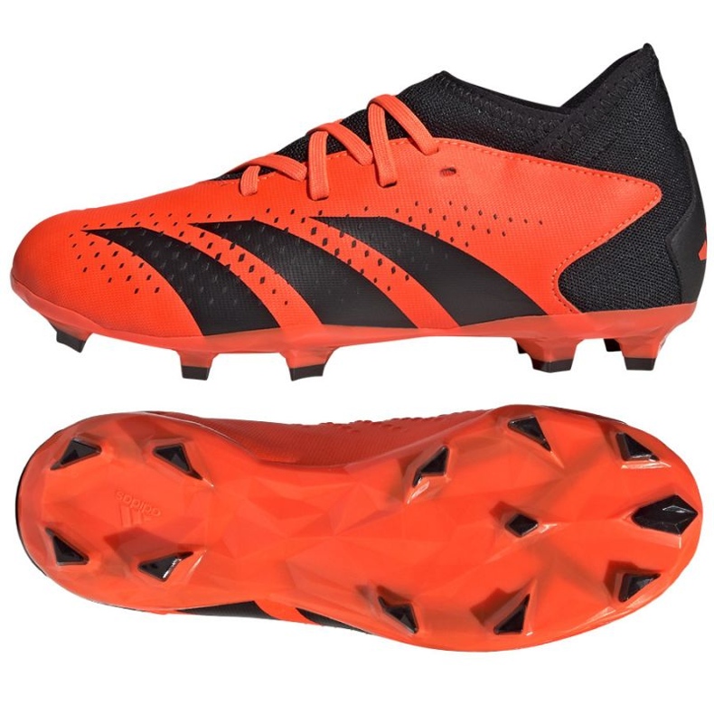 Pantofi de fotbal Adidas Predator Accuracy.3 Fg Jr GW4608 portocale portocale si rosii 1