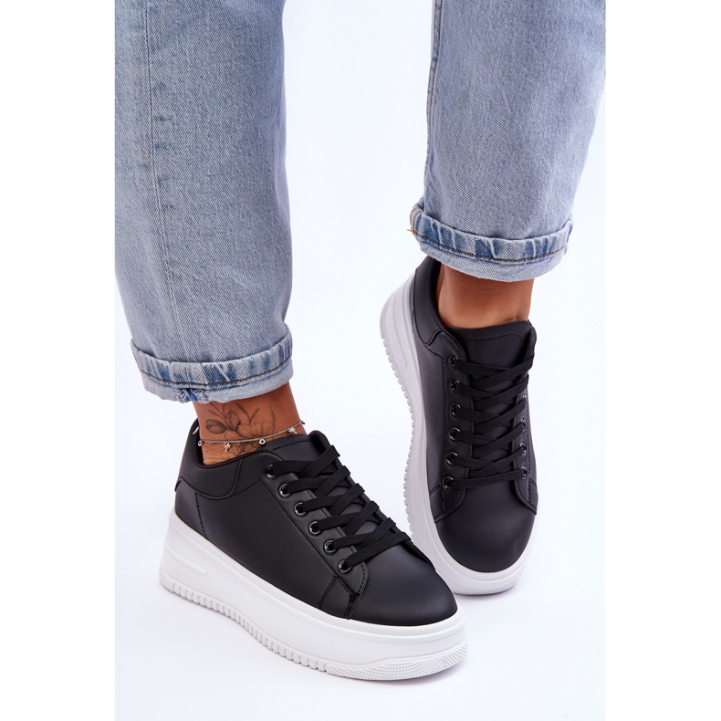 Pantofi de sport clasici pentru damă Black &amp; White Night Trip negru 1