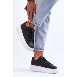 Pantofi de sport clasici pentru damă Black &amp; White Night Trip negru 2