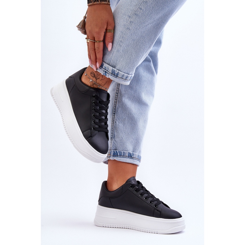 Pantofi de sport clasici pentru damă Black &amp; White Night Trip negru 2