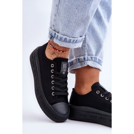 Pantofi de damă cu platformă Big Star LL274A176 Negri negru 2