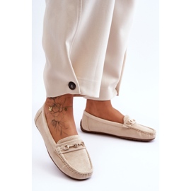 Mocasini clasici din piele intoarsa de dama Bej Corinell 1 Mocasini clasici din piele intoarsa de dama Bej Corinell 1