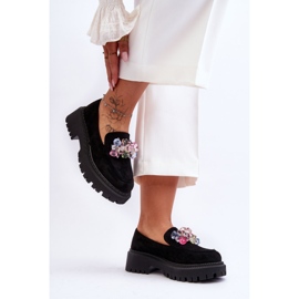 PS1 Mocasini Crystal Dama Negri Avril negru 1