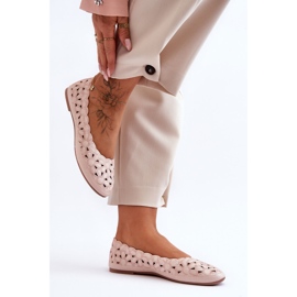 PE1 Balerini ajurat lucios pentru femei, roz Visionary 1