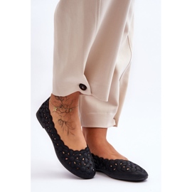 PE1 Balerini ajurat pentru femei Black Visionary negru 1