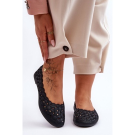 PE1 Balerini ajurat pentru femei Black Visionary negru 2