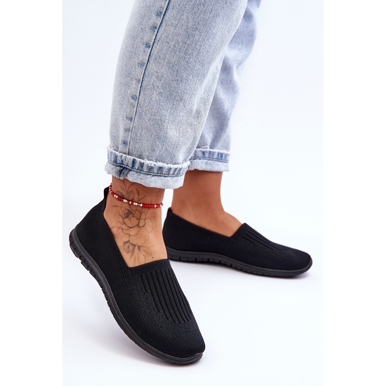 PE1 Pantofi slip-on dama negri Lento negru 1