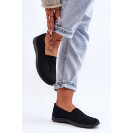 PE1 Pantofi slip-on dama negri Lento negru 3